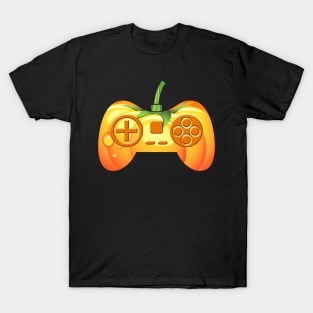 Halloween Video Game Pumpkin T Shirt Funny Costume Gamer T-Shirt